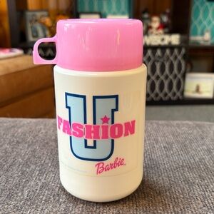 Barbie Fashion U Pink and White Thermos